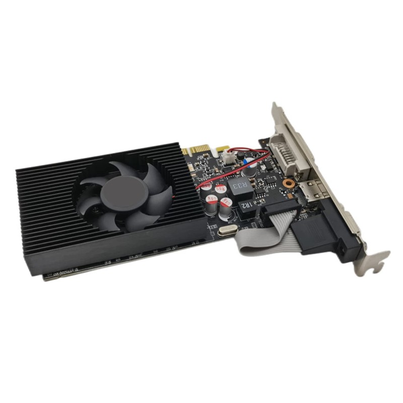 Aswalling Graphics Card DDR3 128BIT Desktop Computer Graphics Card Half