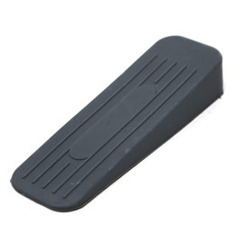 fiXte Deluxe Heavy Duty Non-Slip Rubber Door Wedge Stopper (1, Dark Grey)