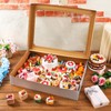 Funnymoom 10 Pcs Full Sheet Cake Box with Window Large