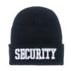 DivaDesigns Security Logo High Definition Embroidery Beanie Cap Hat -