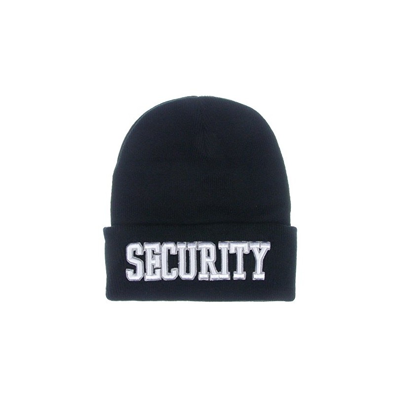 DivaDesigns Security Logo High Definition Embroidery Beanie Cap Hat -