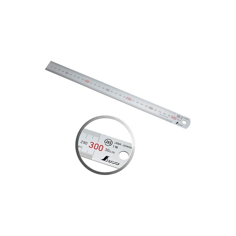 Shinwa 13013 Stainless Steel Ruler 30 cm with 0.5 mm
