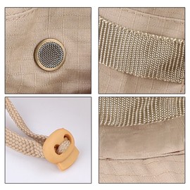 Unisex Sun Hat, Bush Hat, Protective Hat for Fishermen, Travel, Fishing, UV Protection (Khaki), khaki, 60