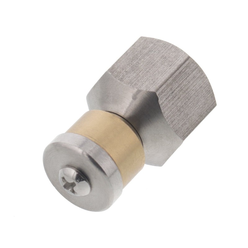 Erie Tools Rotating 3/8-inch Drain Cleaning Nozzle 12.0 Orifice 4000