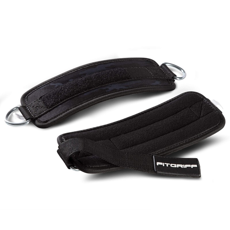Fitgriff® Padded Foot Straps V1, Pack of 2, for Fitness