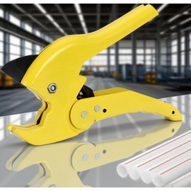 Plastic Pipe Cutter,PVC Cutter,Heavy Duty Ratchet Type Pipe Cutter,Cuts up to 42mm PEX,PVC,PPR Plumbing Pipes,Plastic Hoses Premium Plastic Pipe Shear,Suitable for Home Working and Plumber
