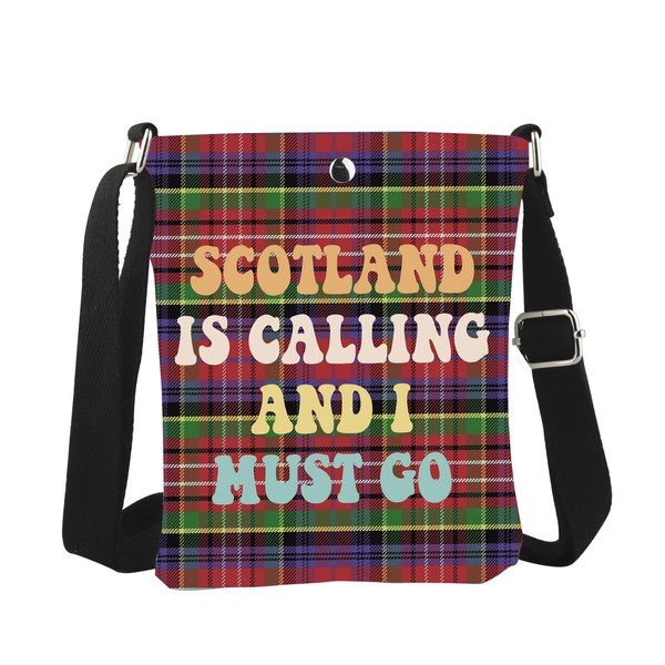 WCGXKO Scotland Souvenir Crossbody Bag Scotland Is Calling And I