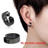 2 Pcs Unisex Ear Cuffs Non Piercing Clip-on Small Hoop
