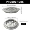 BuxiuGK Pack of 20 53 mm Stainless Steel Round Ventilation
