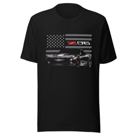 JG Infinite Black 'Vette C6 Z06 Vette Driver Car Club Custom T-Shirt