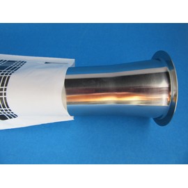 STAINLESS STEEL Smokehouse Chef Wide Mouth Tube for LEM Big Bite Meat Grinders (Size 32)