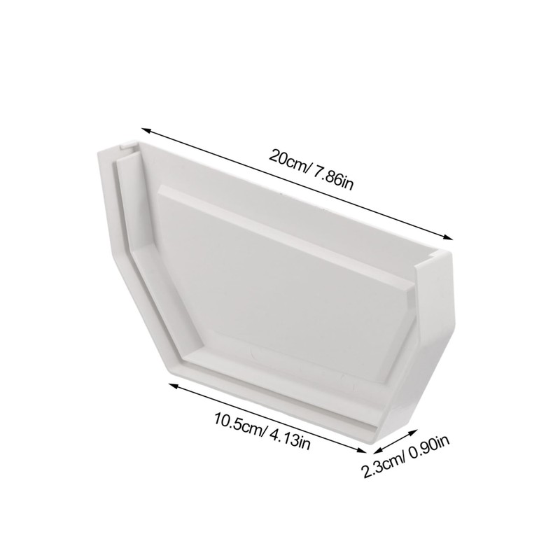 OSALADI Downspout Accessories Gutter Downspout End Cap Rain Gutter End