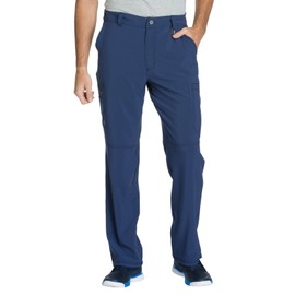 Infinity Cherokee Men's Scrub Pants Modern Fit 6 Pockets Tapered Leg with Drawstring CK200A, M, Navy