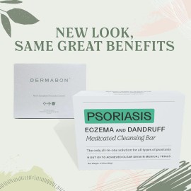 Dermabon Barra De Jabón Para Control De Psoriasis, Dermatiti