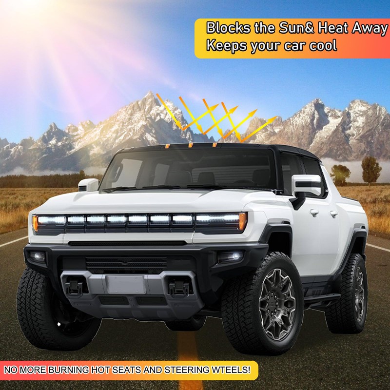 Yinanlutos Sunroof Sun Shade Compatible with Hummer EV Pickup 2022-2025