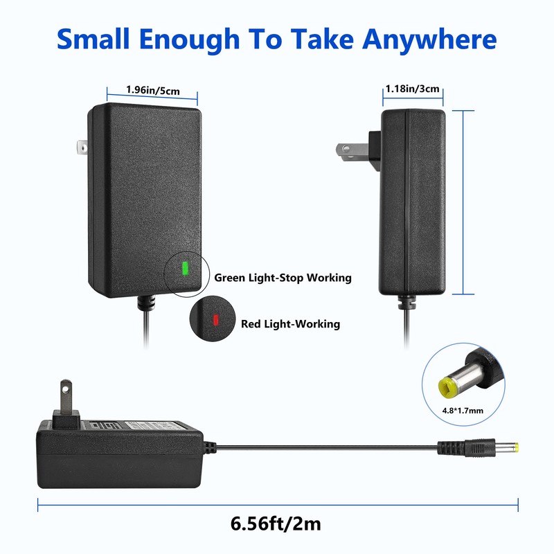 GnoTis 15V Charger for Theragun Mini, Theragun Prime, Fusion Massage