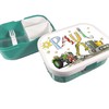 Lunch Box with Name, Excavator and Trunker, Includes Separation, Rosirosinchen