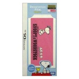 ニンテンドーDS Lite専用 デコレーションフィルム Peanuts:ピンク