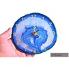 JIC Gem Agate Clock Crystal Desk & Shelf Clocks Home