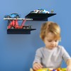 GALVANOX Display Shelves for Toy Building Bricks, Wall Mounted Floating