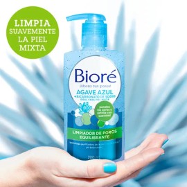 Bioré Limpiador Equilibrante Agave Azul+bicarbonato De Sodio Tipo de piel Mixta