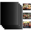 Pack of 4 BBQ Grill Mat, Grill Mat for Gas