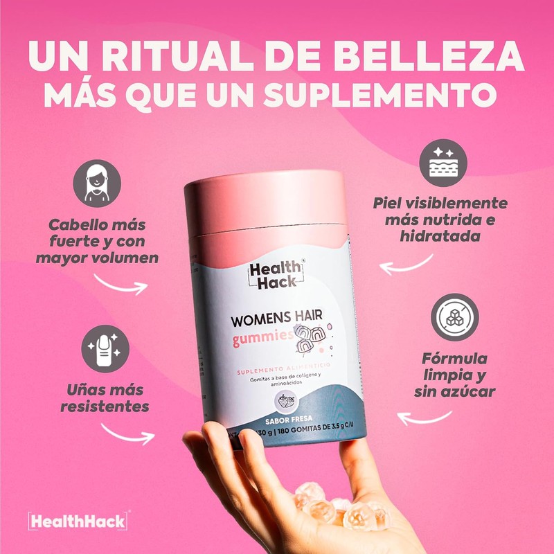 Health Hack Omega 3 en Gomitas + Womens Hair en