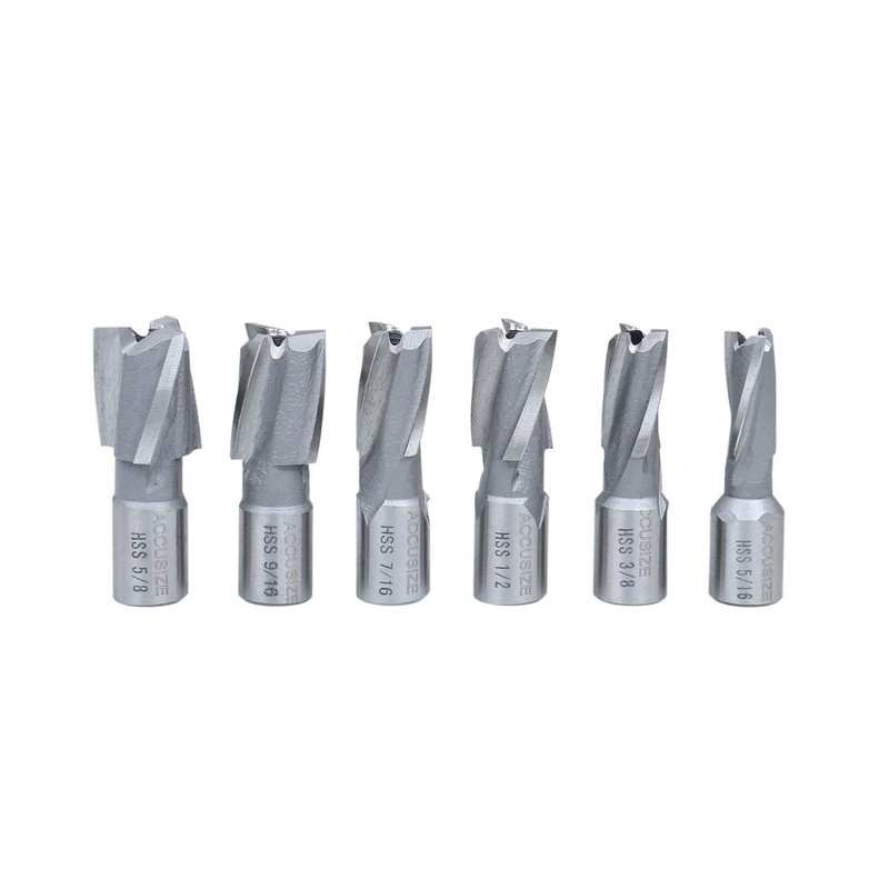 Accusize Industrial Tools 21 Pcs Hss Interchangeable Pilot Counterbore Set,