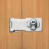 TOVOT 4PCS 3" Locking Hasp with Keys Shed Locks Heavy