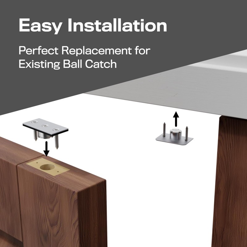 Magnetic Door Catch, Ball Catch Replacement Hardware for Closet or