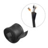 Brateck Flexible Cable Wrap Sleeve with Hook and Loop Fastener,