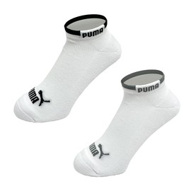IRIS PLAZA Men's Socks PUMA Socks, 6 Pair Set, 9.1 - 9.8 inches (23 - 25 cm), White 6 pairs