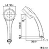 357-906-s Shower Head Relage Silver
