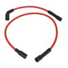 2 Pcs 8mm Spark Plug Wire Set Rubber Sparking Plug