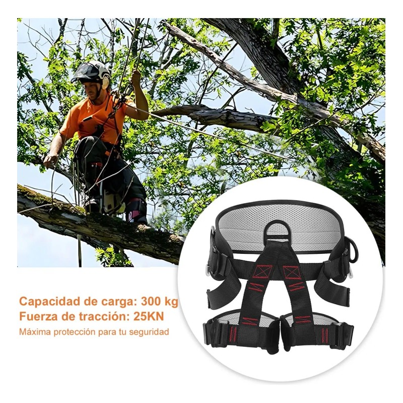 Arnés De Seguridad Escalada Cinturón De Alpinismo Ajustable