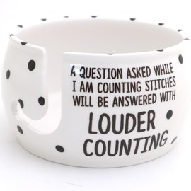 Yarn Bowl, Counting Stitches, Knitting, Lennymud by Lorrie Veasey