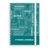 Fitness & Workout Journal/Planner Notebook -Includes Exercise Logs, Body Tracker