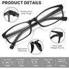Gaoye 6-Pack Reading Glasses Blue Light Blocking,Spring Hinge Readers for