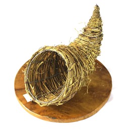 cornucopia basket for thanksgiving decor. (14in cornucopia)