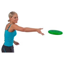 Volley Foam Frisbee, Throwing Disc, Ele'Soft Saucer with Elephant Skin, 25 cm, Green