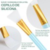 5 Pinceles Faciales De Silicona Aplica Mascarillas Cremas Fu
