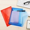 ojussa A4 Plastic Wallets 5PCS Folders Waterproof Plastic Wallet Transparent