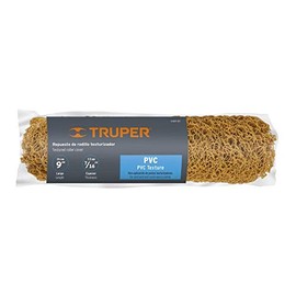 TRUPER Repuesto para rodillo para pintar, 9 x 7/16', PVC, rugosa Truper