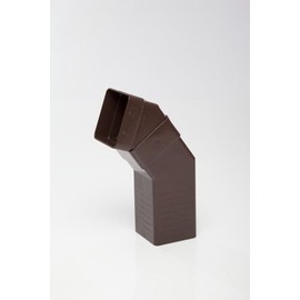 POLYPIPE RS237 Brown Square Adjustable Offset Bend for 65mm Square downpipe