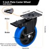 YOOGAA 5” Casters Wheels Casters Set of 4 2000 lbs