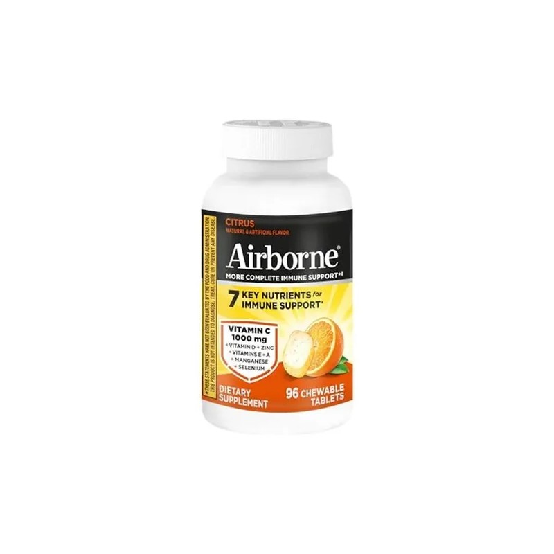 Airborne Vitamina 1000mg Masticables Zinc Tabletas