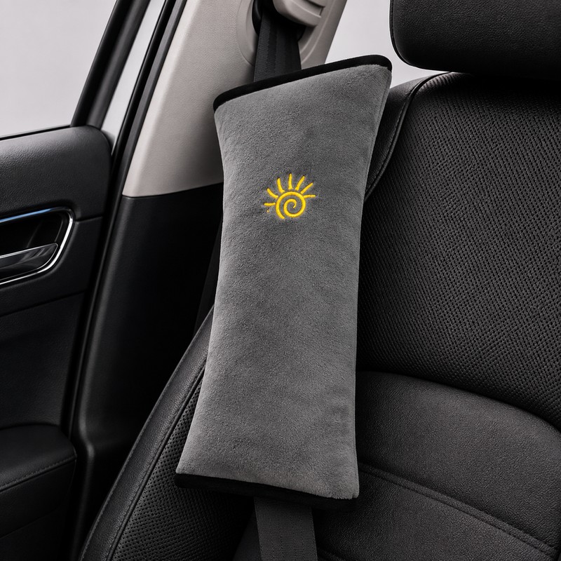 Car Seat Belt Pillow for Travel – Soft Neck &