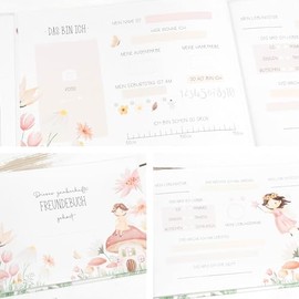 Freundebuch Grundschule und Kindergarten, Fee, Alle meine Freunde, Freundschaftsbuch, Schulfreundebuch, Kindergartenfreundebuch, M√§dchen, DIN A5