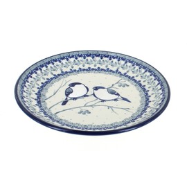 Blue Rose Polish Pottery Bluebird Dessert Plate
