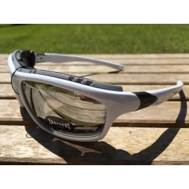 Choppers CP92805 Padded Foam Sunglasses Motorcycle ATV Glasses White Mirror Lens